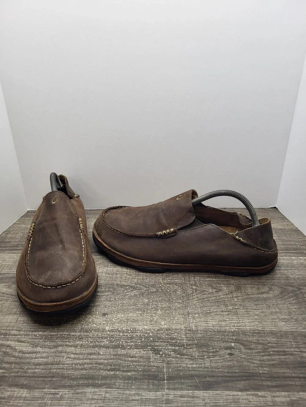 Olukia Moloa Loafers Men's Size 10 Brown Slip-On Shoes